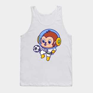 Soccer Monkey Astronaut Tank Top